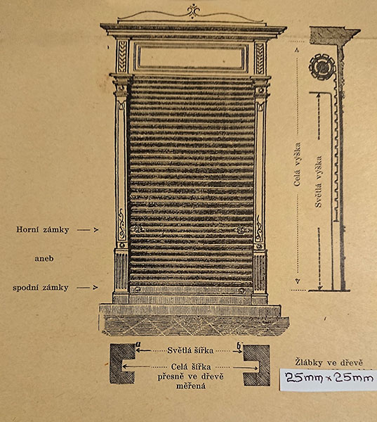 Historický vzor pro výrobu dřevěného portálu
